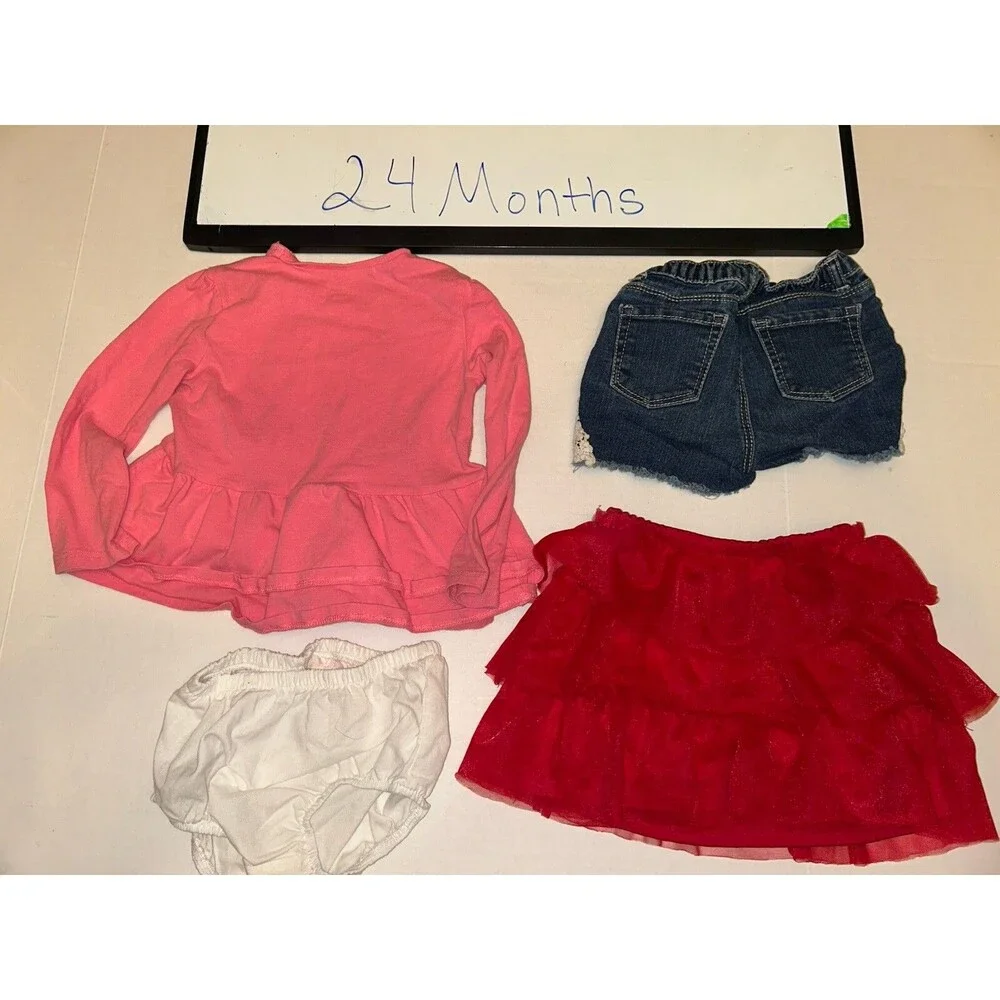 Toddler Girls Clothing Lot 4 Pieces Size 24 Months